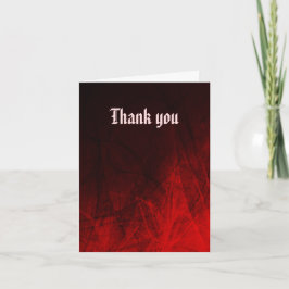 Gotische Rose Danke Note Card