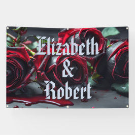 Gotische Rose Hochzeit Banner