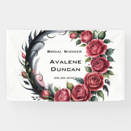 Gotische Rose Hochzeitsrahmen Brautparty Banner