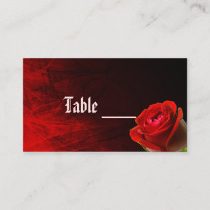 Gotische Rose Platzkarte