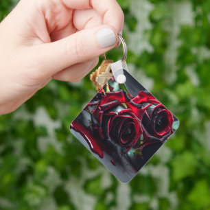 Gotische Rose Schlüsselanhänger