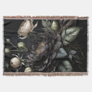 Gotische Rose Schwarze Blume Decke