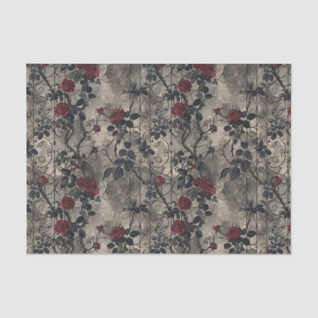 Gotische Rose Seidenpapier (Vorderseite)