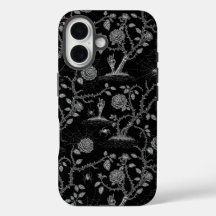 Gotische Rose und Knochenmuster