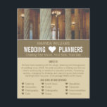 Gotische Säulen, Werbung für Hochzeitsplattformen Flyer<br><div class="desc">Gotische Säulen,  Flyer für Hochzeitsplanung durch den Business Card Store.</div>