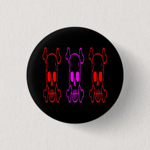 GOTISCHE SCHÄDEL BUTTON