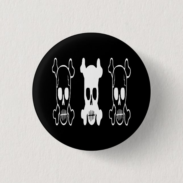 GOTISCHE SCHÄDEL BUTTON (Vorderseite)