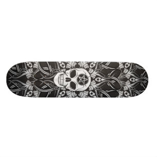 Gotische Schädel Skateboard