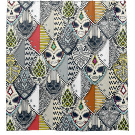 gotische Schilde Duschvorhang