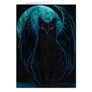 Gotische schwarze Katze