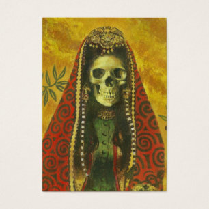 Gotische Skeleton Hexe ACeO Künstler-Trading Card