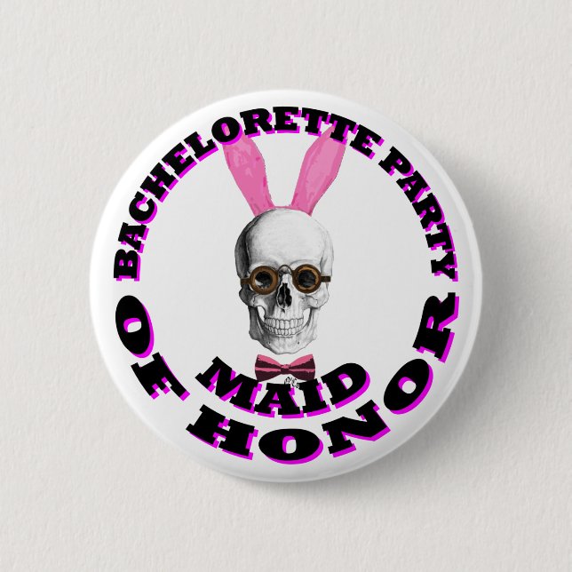 Gotische Steampunk Trauzeugin Button (Vorderseite)