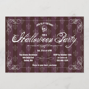 Gotische Tapete-Halloween-Party Einladung