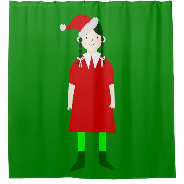 gotische Weihnachtsfeier Duschvorhang (Vorderseite)