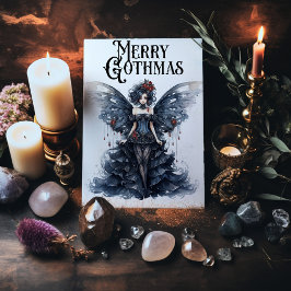 Gotische Weihnachtskarte Ankündigung