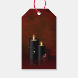 Gotische Weihnachtskerzen Ornament Geschenkanhänger