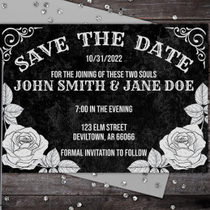 Gotische Weihnachtsstimmung oder Dusche Save The Date