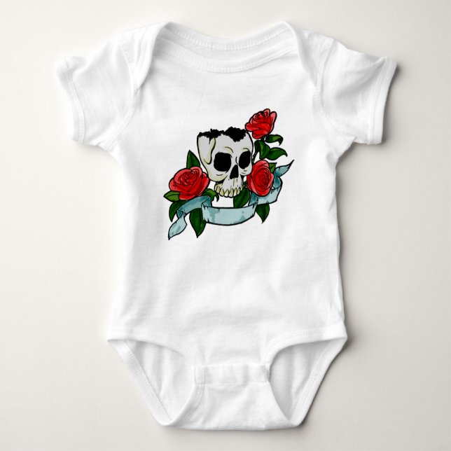 Gotischer Baby-Jersey-Bodysuit Baby Strampler (Vorderseite)