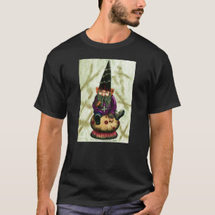 Gotischer Garten-Gnome u. Pilz T-Shirt