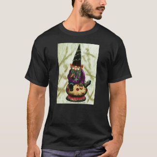 Gotischer Garten-Gnome u. Pilz T-Shirt