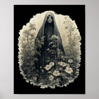 Gotischer Geist im Wald Vintager Blumengast Ha Poster