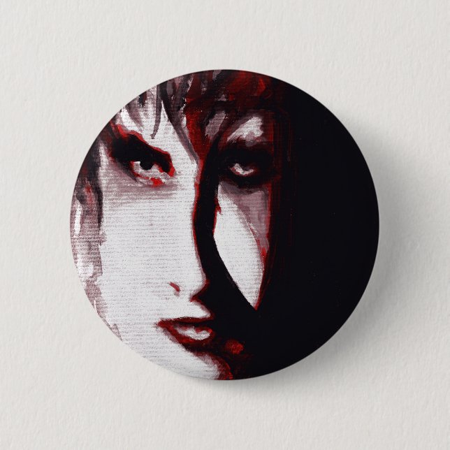 Gotischer Gott-Posten PunkGoth Button (Vorderseite)