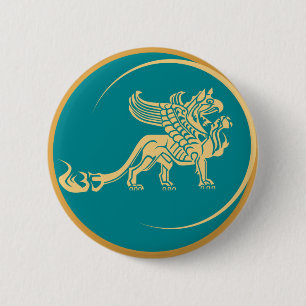 gotischer Greif Button