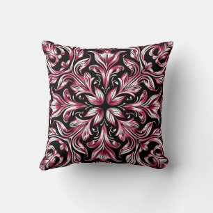 Gotischer Jugendstil Elegantes Burgunder Chic Must Kissen
