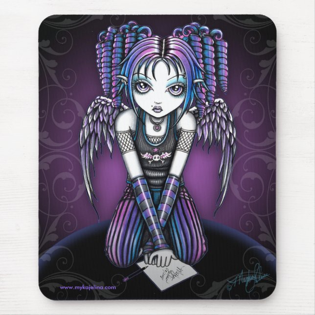 Gotischer Knealing Engel Ariels Mousepad (Vorne)