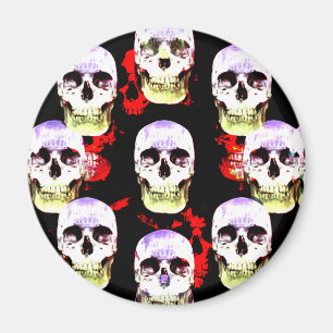 Gotischer Magnet der grinsenden Schädel