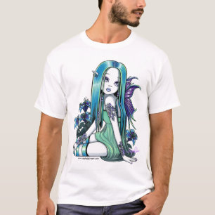 Gotischer Mond "Lunas" Lilly feenhafte Kunst T-Shirt