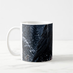 Gotischer Raben Winter Tasse