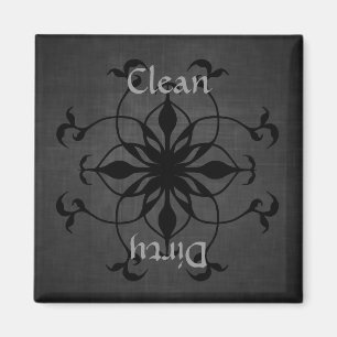 Gotischer sauberer oder schmutziger magnet