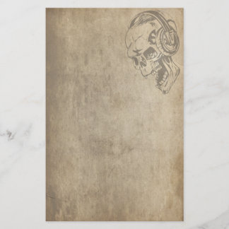 Gotischer Schädel Briefpapier