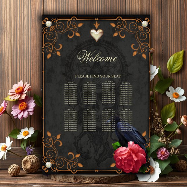 Gotischer Schädel und Raven. Poster (Von Creator hochgeladen)