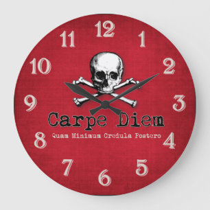 Gotischer Stil Carpe Diem Wanduhr