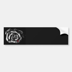 Gotischer Vampire-Schwarz-Rosen-Autoaufkleber Autoaufkleber