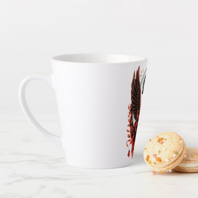 Gotischer Velvet-Bow-Schlüssel mit Flügeln & Mond Milchtasse (Beispiel)