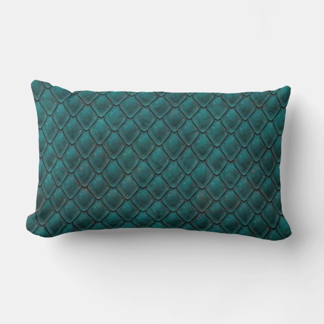 Gotisches aquamarines lendenkissen (Vorderseite)