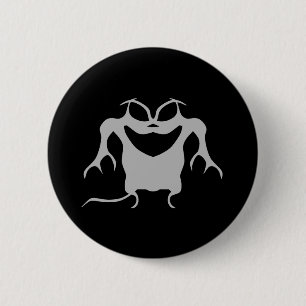 Gotisches Art Halloween-Geschöpf Button