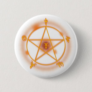 gotisches Bannsymbol Button