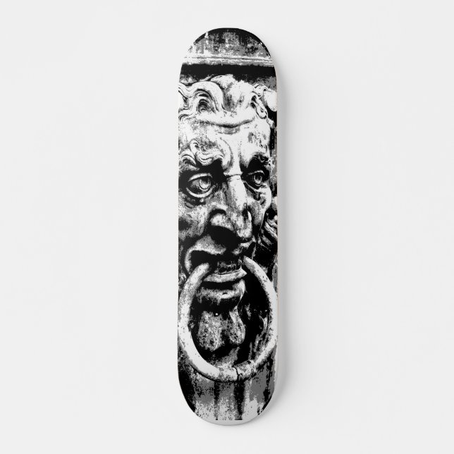 Gotisches deutsches Gesicht Skateboard (Vorne)