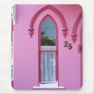 Gotisches Fenster und Schnee - Martha's Vineyard Mousepad