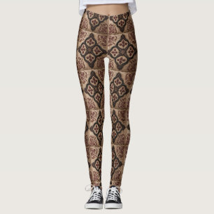 Gotisches geschnitztes Holzwerk Muster (5) Leggings