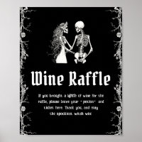 Gotisches Halloween Brautparty Weinrebenschild