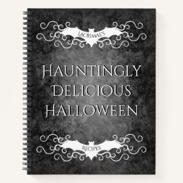 Gotisches Halloween-Rezept Notizbuch