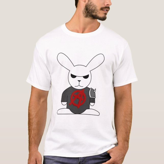 Gotisches Häschen Bruno T-Shirt (Vorderseite)