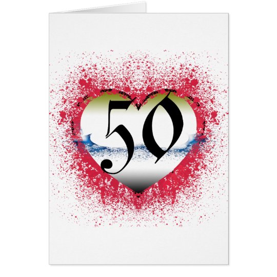 Gotisches Herz 50. Karte