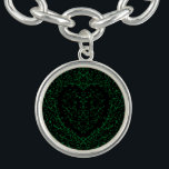 Gotisches Herz-Charme Armband-rundes Grünes u. Armband<br><div class="desc">Unsere schönen gotischen Hochzeitsumschläge des grünen und schwarzen Herzens sind dunkel reizend,  dennoch mit unserem künstlerischen Rolleentwurf. Sie sind in einer Sammlung einiger Einzelteile entworfen,  also kann Ihre ganze Hochzeit mit der gleichen Art koordiniert werden!</div>