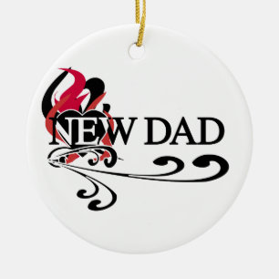 Gotisches Herz-neue Vater-T - Shirts und Geschenke Keramik Ornament